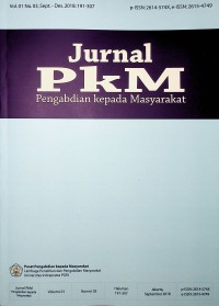Image of Jurnal PkM, September-Desember 2018