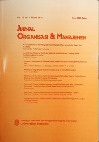 Image of Jurnal Organisasi & Manajemen, Maret 2018