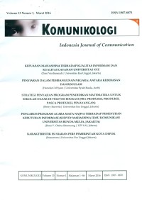 Image of Komunikologi, Maret 2106