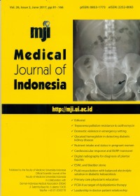 Image of Medical Journal Of Indonesia, June 2017