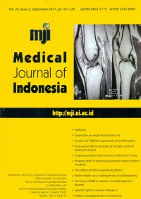 Image of Medical Journal Of Indonesia, September 2017
