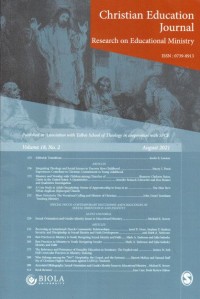 Image of Christian Education Journal:research on educational ministry (Agustus 2021)