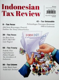 Image of Majalah Indonesian Tax Review, Vol.11 Edisi 01 2019