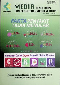 Image of Media Penelitian dan Pengembangan Kesehatan, Juni 2019