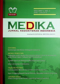 Medika : Jurnal Kedokteran Indonesia (April - Juni 2019)