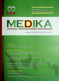 Image of Medika : Jurnal Kedokteran Indonesia (Oktober - Desember 2019)