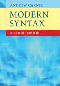 Modern syntax: a coursebook