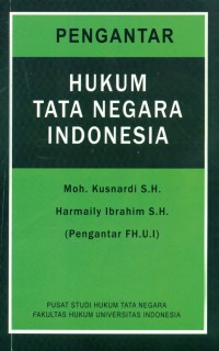 Image of Pengantar Hukum Tata Negara Indonesia