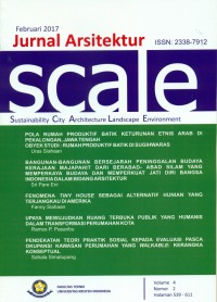 Jurnal Arsitektur (SCALE), Februari 2017