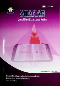Image of Shanan : Jurnal Pendidikan Agama Kristen, Maret 2019