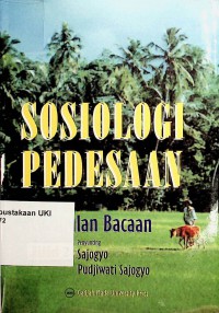 Sosiologi Pedesaan : kumpulan bacaan, Jilid 2