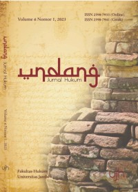 Image of Undang : Jurnal Hukum