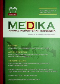 Image of Medika : Jurnal Kedokteran Indonesia (Mei-Juni 2018)