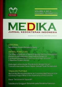 Medika : Jurnal Kedokteran Indonesia (November - Desember 2018)