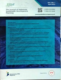 Image of Journal Of Indonesia Sustainable Development Palnning