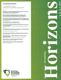Image of Accounting Horizons, March 2017