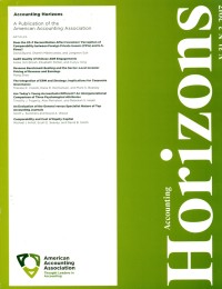 Image of Accounting Horizons, June 2017
