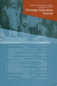Image of Christian Education Journal Series 3, Volume 14, No.1
