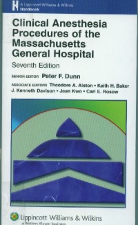 Image of Clinical Anesthesia procedures of the massachusetts general hospital