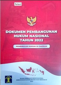 Image of Dokumen Pembangunan Hukum Nasional Tahun 2022