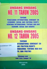 Image of Undang - Undang No.11 Tahun 2005 & Undang - Undang No.12 Tahun 2005