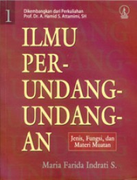 Ilmu perundang-undangan: jenis,fungsi,dan materi muatan