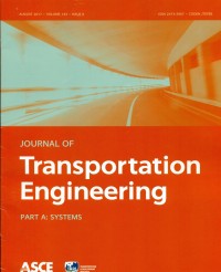 Image of Journal Of Transportation Engineering August 2017