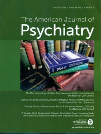 Image of The American Journal of Psychiatry August 2016