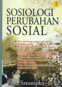 [The Sociology of social change.Bahasa Indonesia]  Sosiologi Perubahan Sosial