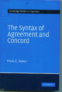 Image of The syntax of agreement and concord