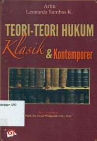 Image of Teori - Teori Hukum : klasik dan kontemporer